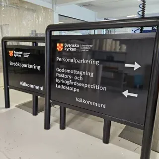 Skyltar tillverkade för Svenska kyrkan